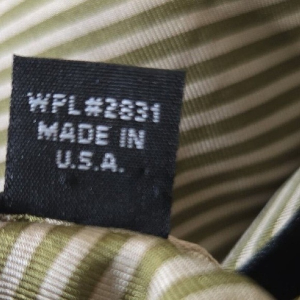 Joe‎ by Joseph Abboud Silk Tie Navy Brown Stripe Made in USA 3.5" - Picture 3 of 8